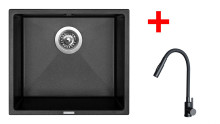 Sinks FRAME 457 Metalblack + ELASTA S černá matná 